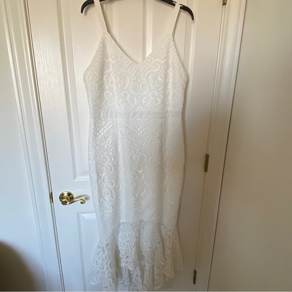 Jaus Liana MIDI Dress, white, size 2XL (size 12) - Picture 3 of 8